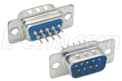 Dip solder straight PCB mount connector DB-9 Male